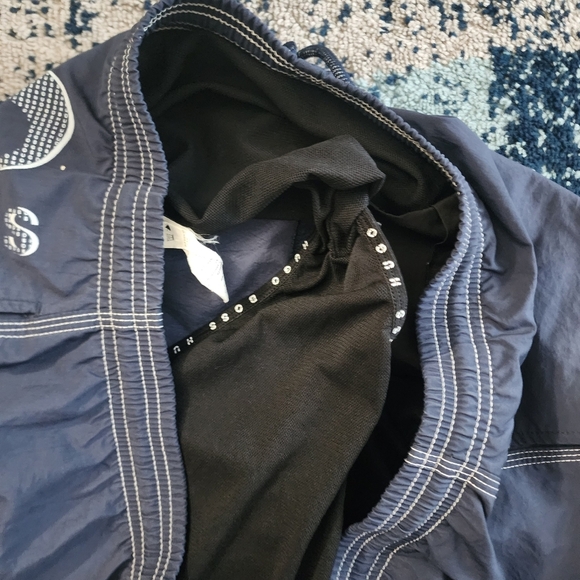 Hugo Boss Shorts Adult Large Navy Killifish Swim Trunks Board Lined Logo Mens L - Picture 7 of 8